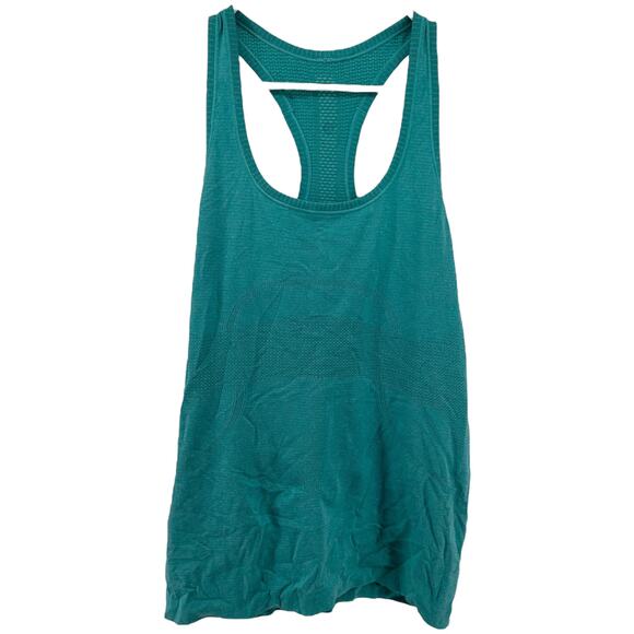 Lululemon Swiftly Tech Racerback Seamless Silverescent Heathered Blue Tropics 10 - Picture 2 of 5